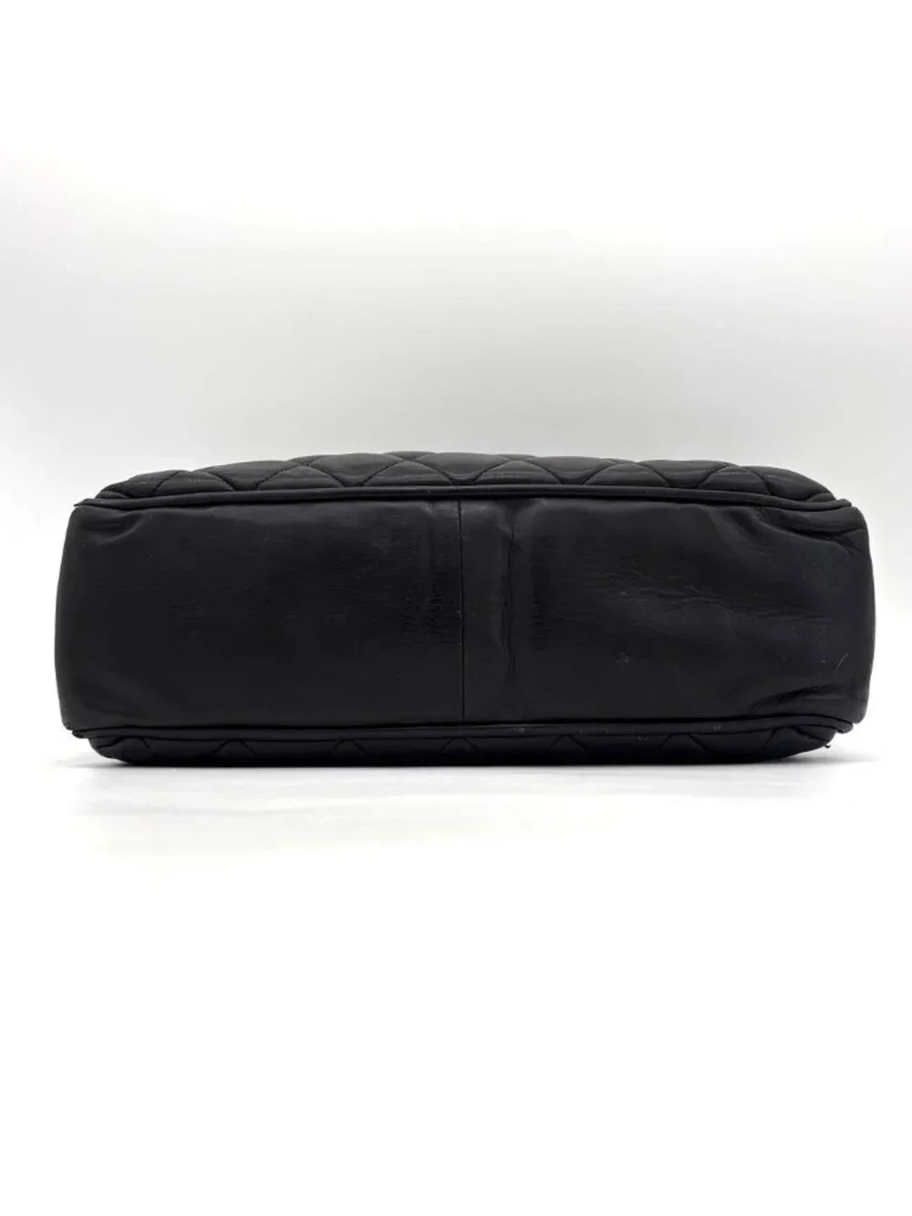 Chanel Quilted Tote Chain Lambskin Black